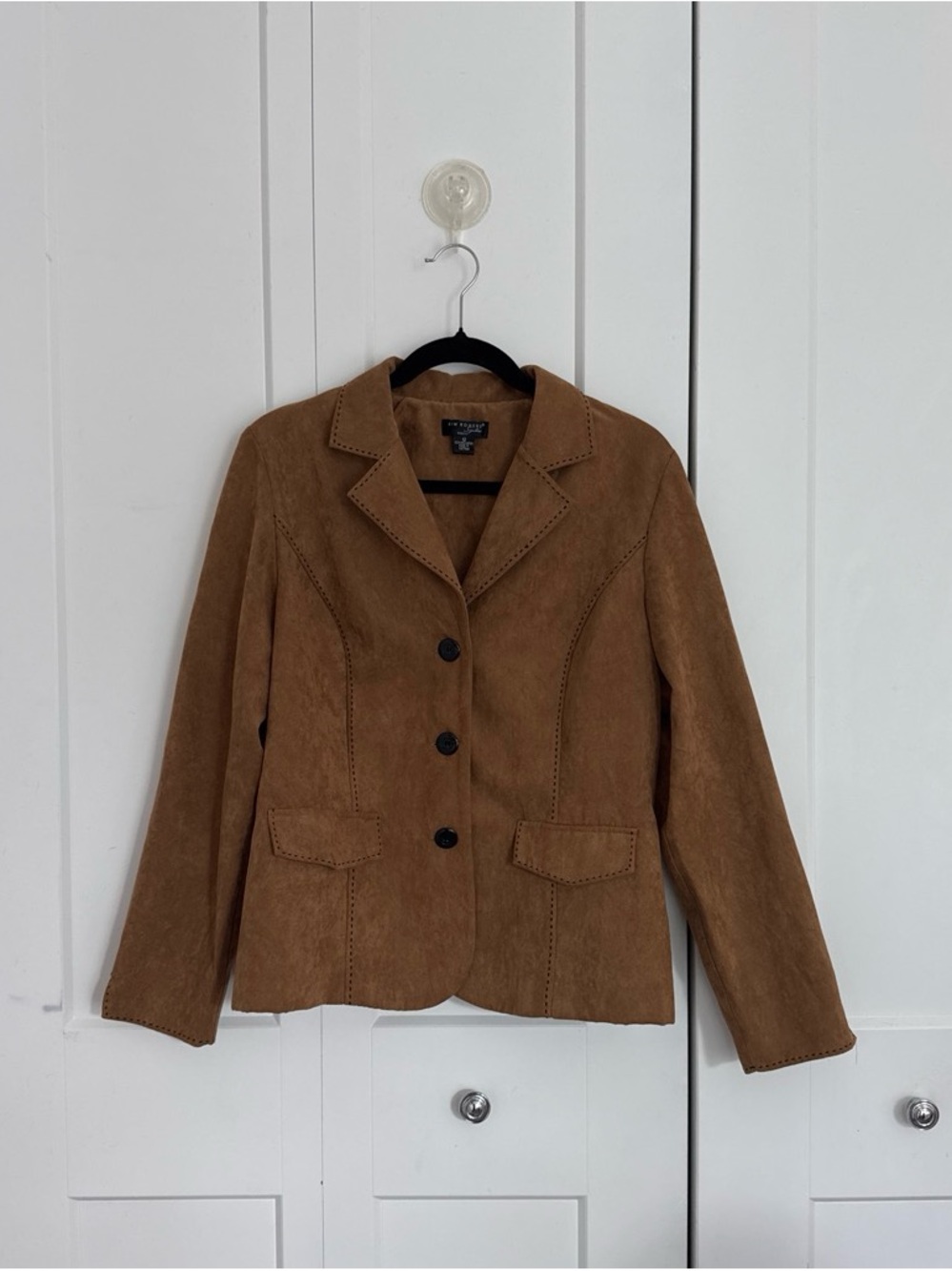 Kim Rogers Chestnut Brown Button Blazer Jacket